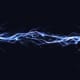 Electricity on a black background