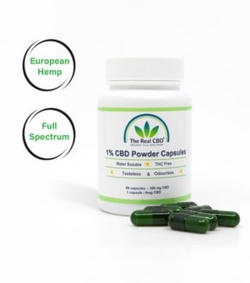 CBD-Kapseln - wasserlöslich - 1%