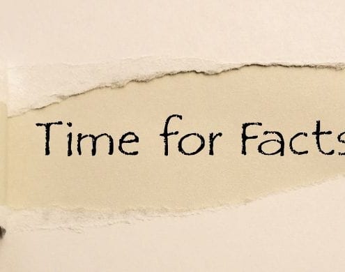 TIME FOR FACTS aufgerissen auf Karton